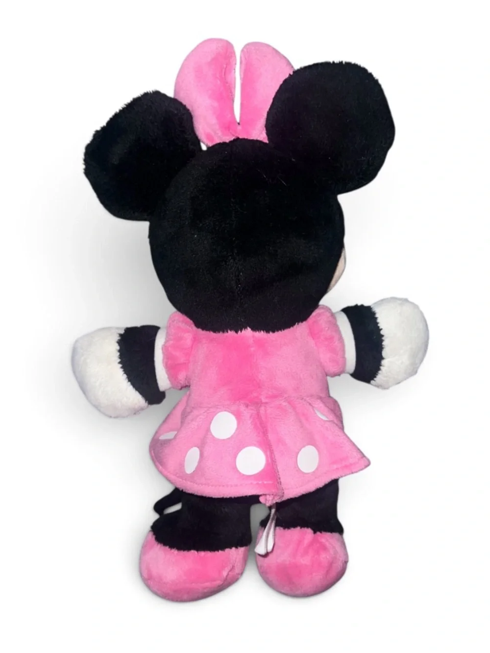 Disney Minnie Mouse Plush Lot of 2 Pink Polka Dot Dress Stuffed Animals